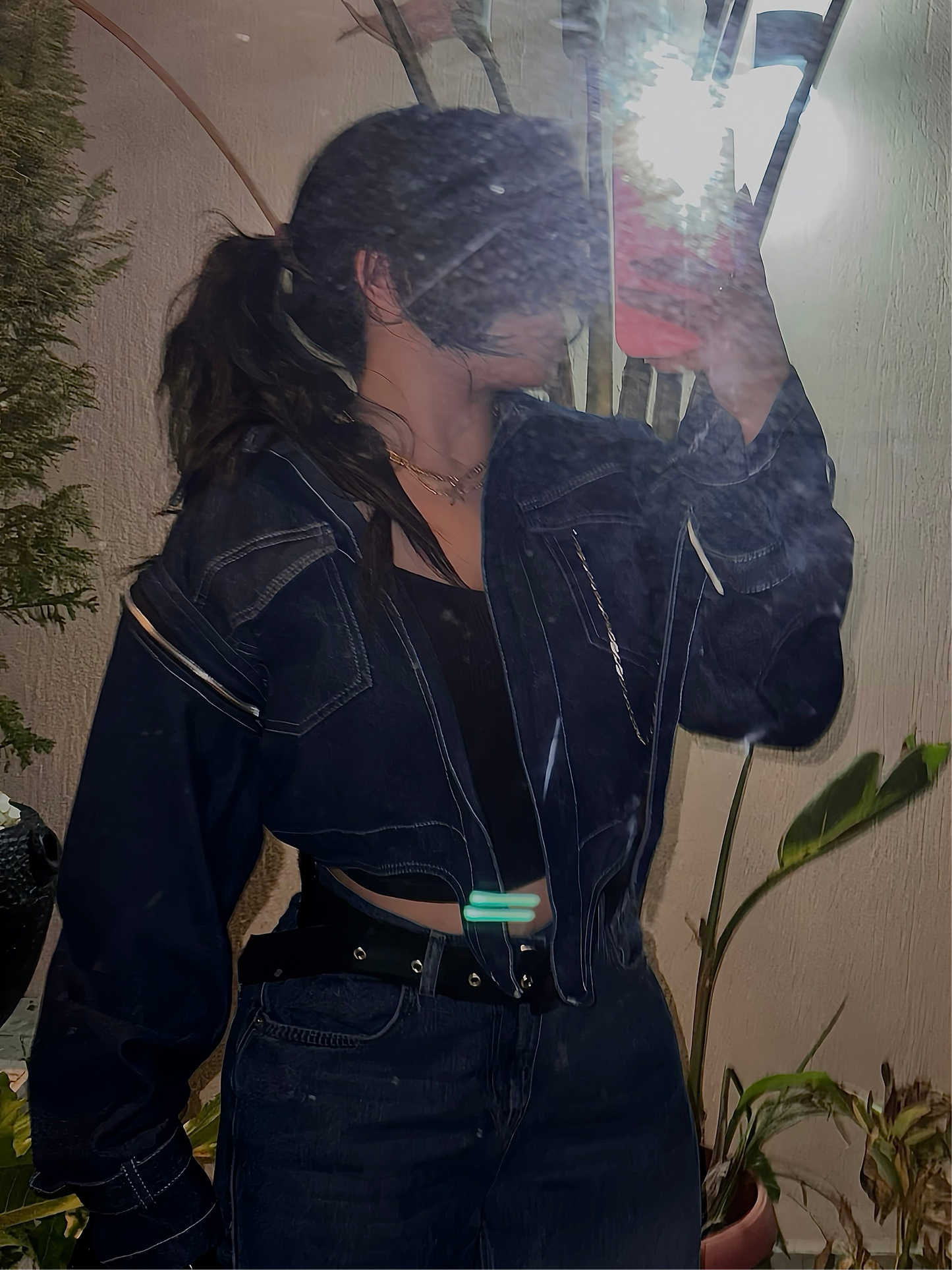 3 IN 1 DENIM JACKET x silver chain(pre-order)