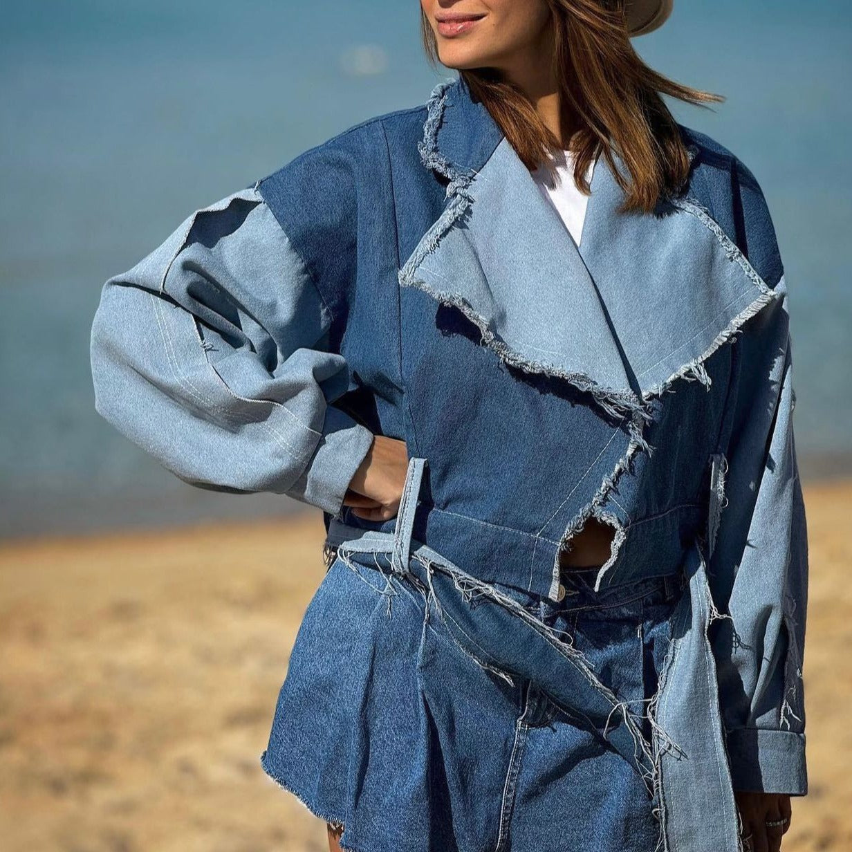 Shades Of Blue Denim Jacket